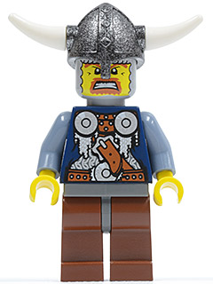 LEGO Minifigure-Viking Warrior 2c-Vikings-VIK024-Creative Brick Builders